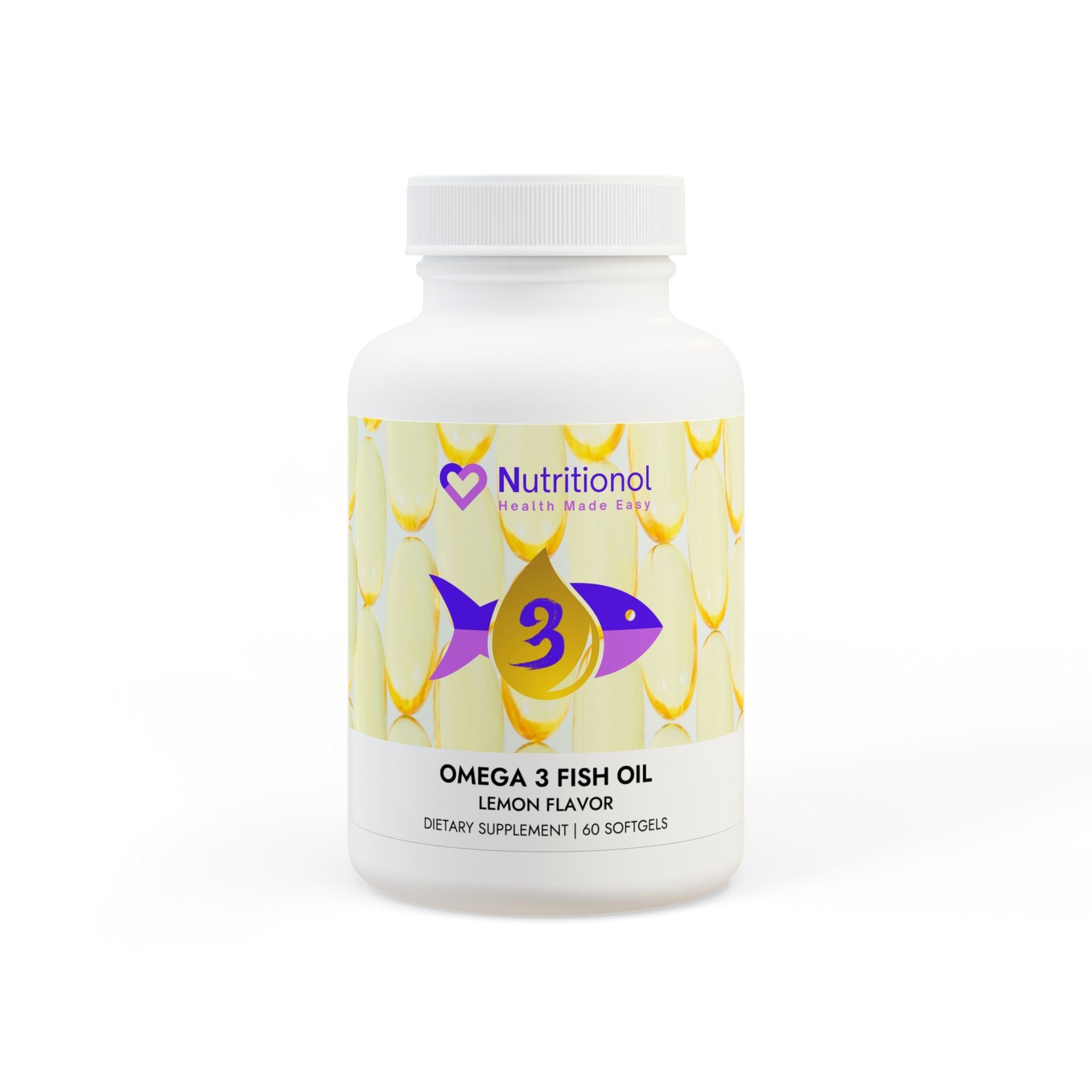 Omega 3 Fish Oil Supplement (60 Softgels)